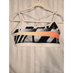 Women's Reebok CrossFit Sports Bra S Black Orange White